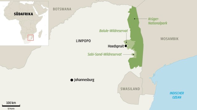Südafrika Karte Grafik