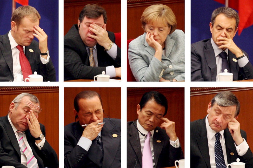 ASEM-Gipfel - Müde Politiker