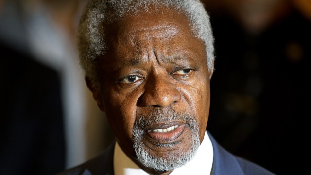 Klimawandel: Der ehemalige Generalsekretär der Vereinten Nationen und Friedensnobelpreisträger Kofi Annan, 75, ist Vorsitzender von "The Elders", einer Gruppe ehemaliger Staatsmänner und -frauen