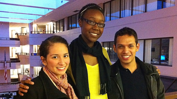 Junge illegale Einwanderer in Amerika: Dreamer (von links): Citlalli Alvarez, Kimberly Maima und Francisco Gutierrez.