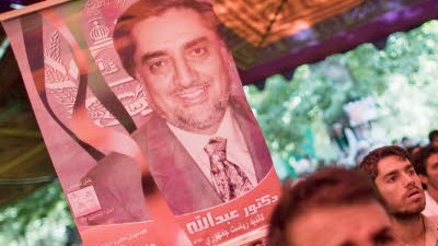 Wahl in Afghanistan: Anhänger des afghanischen Präsidentschaftskandidaten Abdullah Abdullah