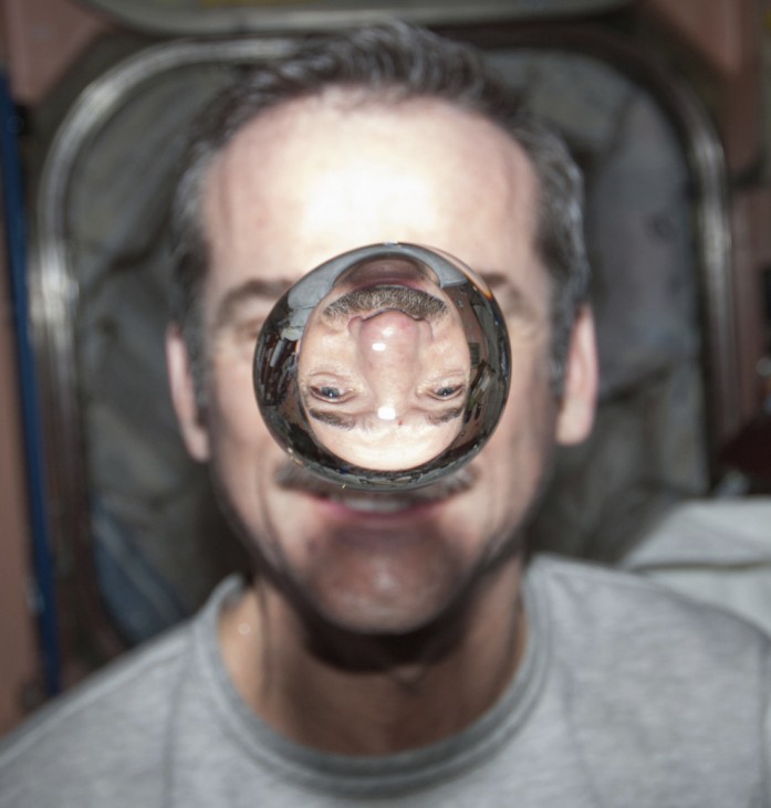 NASA handout photo of Canadian Space Agency astronaut Chris Hadfield