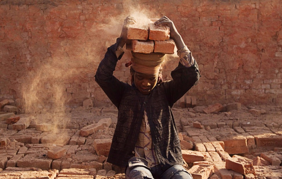 Brick factory in Lalitpur, Nepal