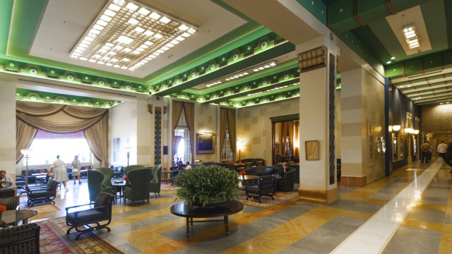 King David Hotel in Jerusalem: Die Lobby des King David Hotel in Jerusalem.