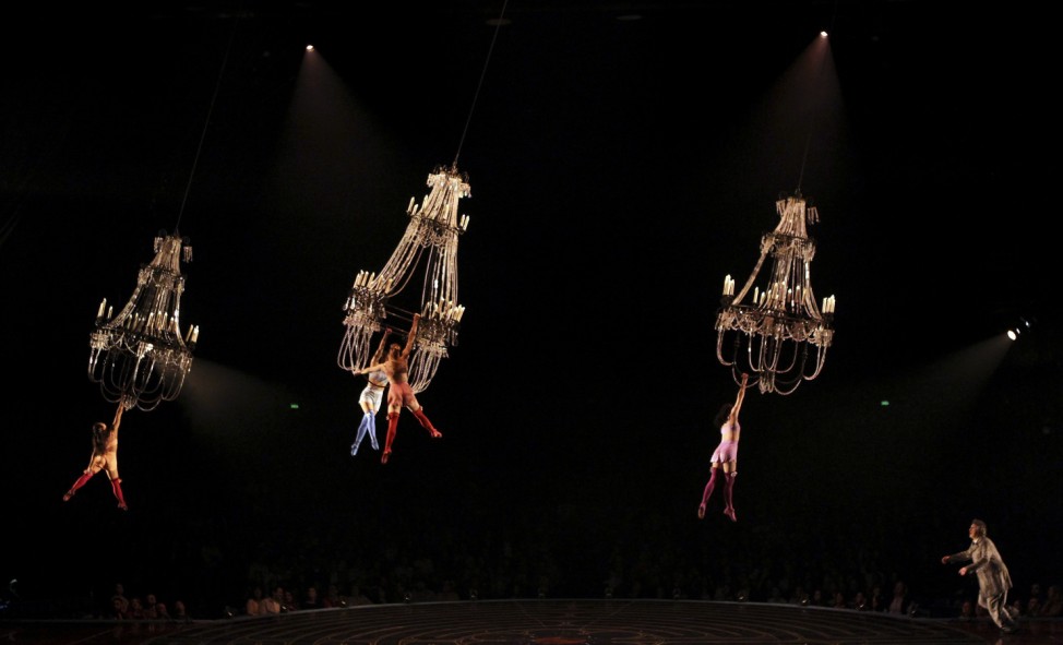 Artists perform during Cirque du Soleil's 'Corteo' show in Sao Paulo