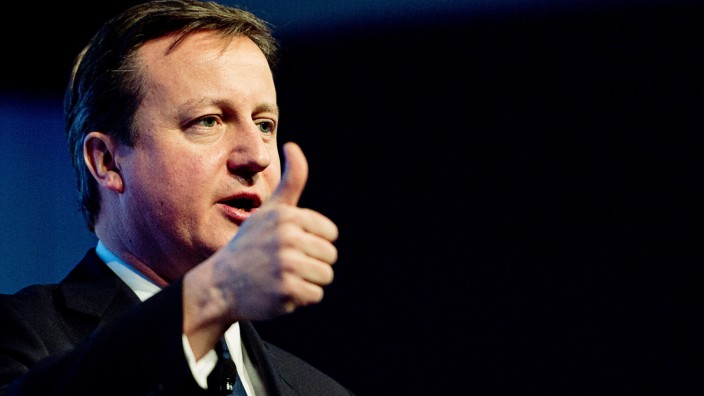 Britischer Premierminister im Interview: Von diesem Montag an auf Europa-Reise: der britische Premier David Cameron