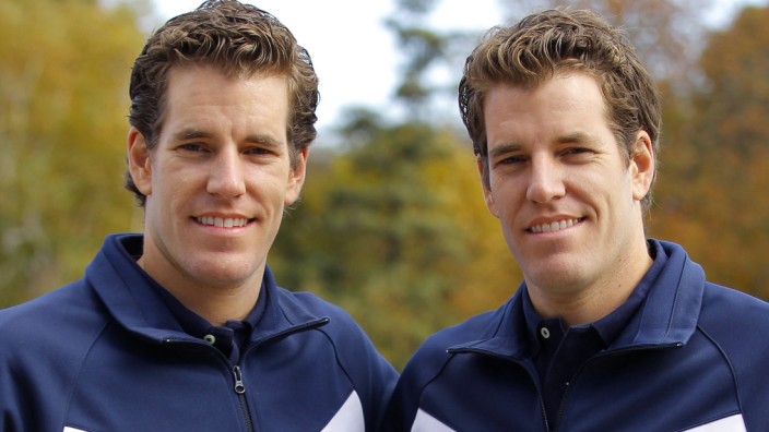 File photo of Cameron and Tyler Winklevoss at the Head of the Charles Regatta in Boston, Massachusetts