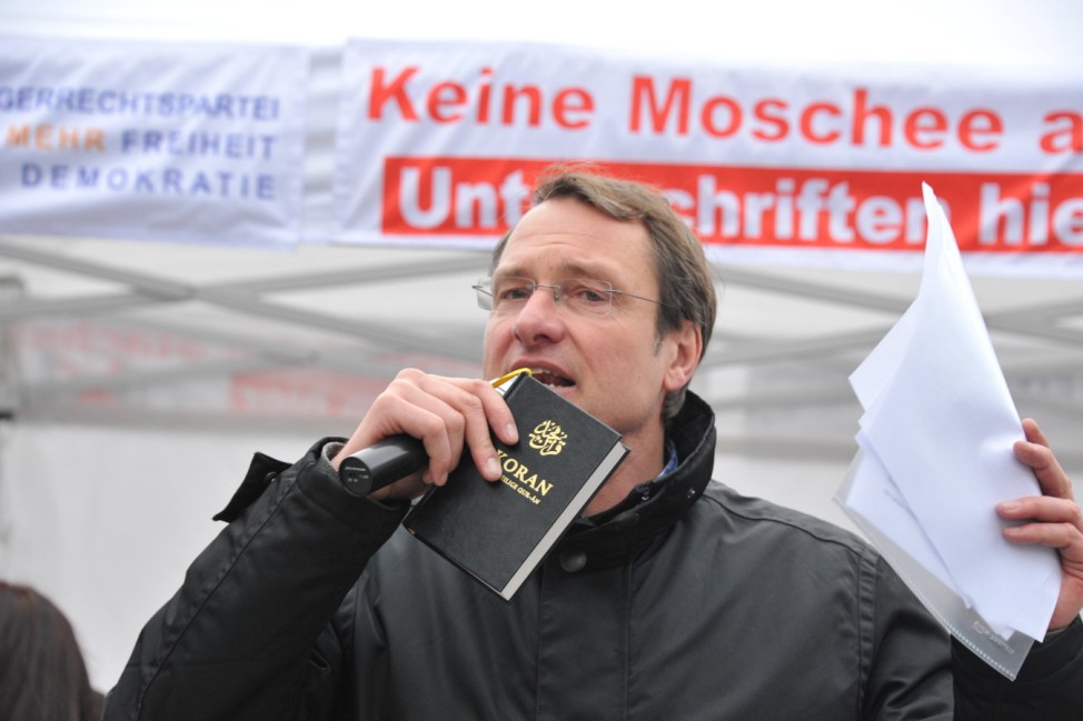 Michael Stürzenberger von der Partei "Die Freiheit"
