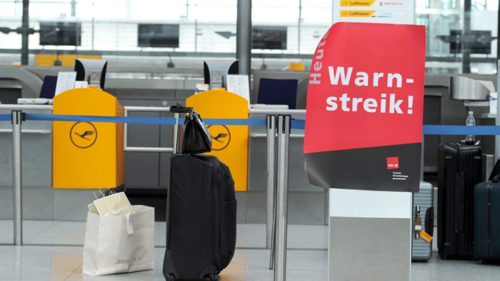 Verdi-Streik - Lufthansa streicht fast alle Flüge