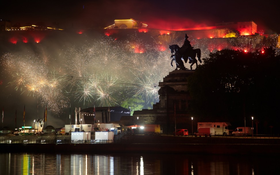 Feuerwerk 'Rhein in Flammen ' in Koblenz