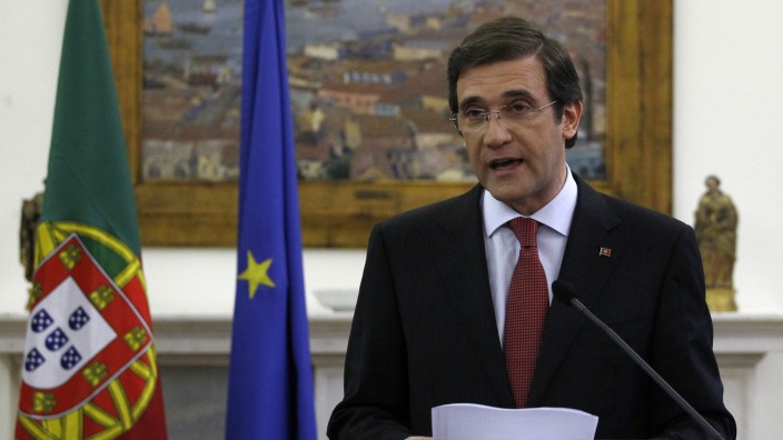 Portugals Premierminister Passos Coelho  kündigt Sparprogramm an