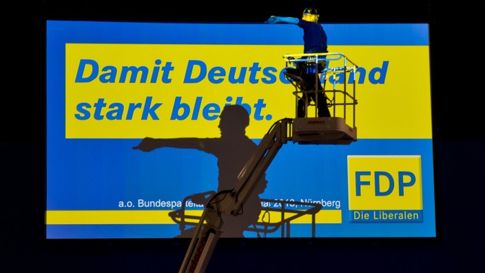FDP-Bundesparteitag im Aufbau