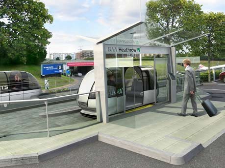 Pod Car London Heathrow; Advanced Transport Systems Ltd. - www.atsltd.co.uk