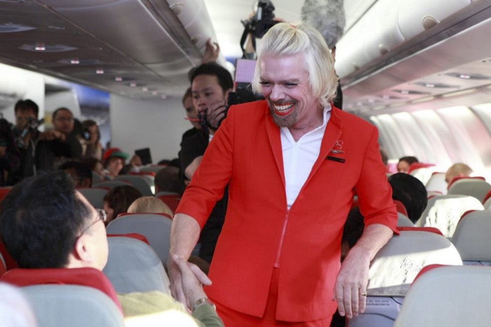 Virgin Group founder and chairman, Richard Branson in AirAsia ste