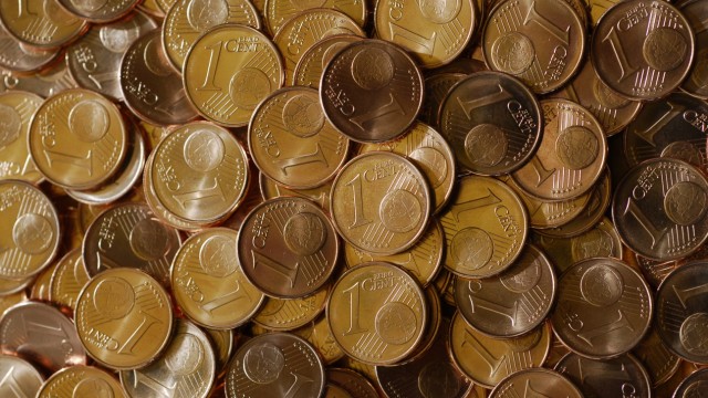 Die 1 Cent Münze ist die meistgeprägte Münze in 'Euroland'