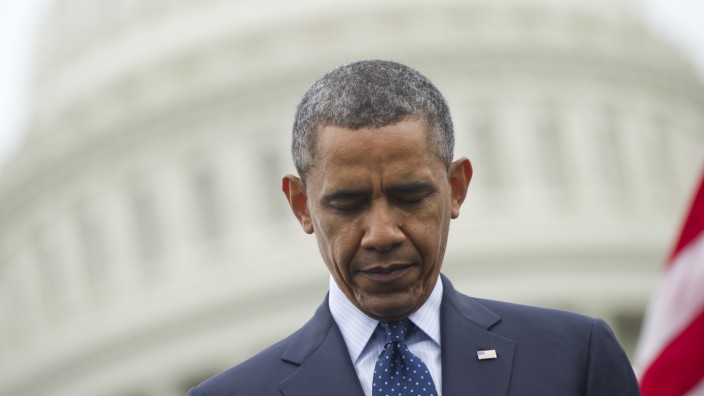 Barack Obama vor dem Capitol in Washington