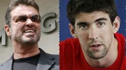 George Michael, Michael Phelps; dpa, AP