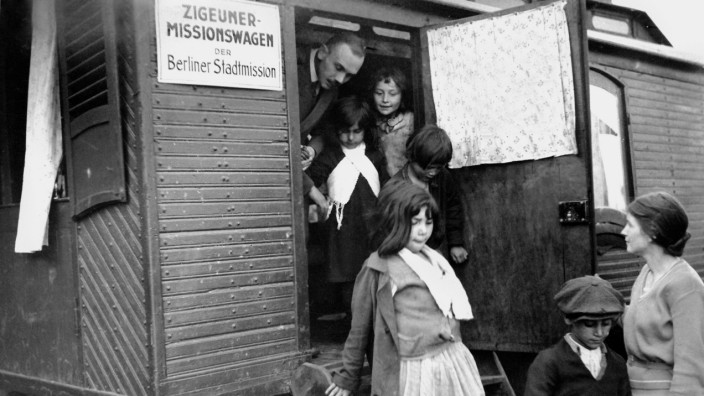 Zigeuner-Missionswagen der Berliner Stadtmission, 1932
