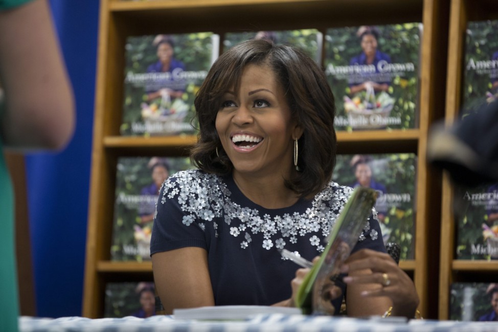 Michelle Obama Signs New Gardening Book