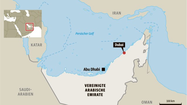Karte Dubai Grafik SZ