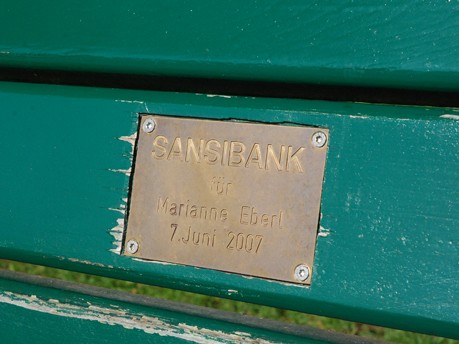 Parkbank-Spende, Englischer Garten