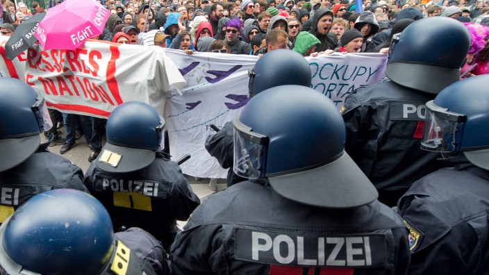 Blockupy-Proteste in Frankfurt am Main
