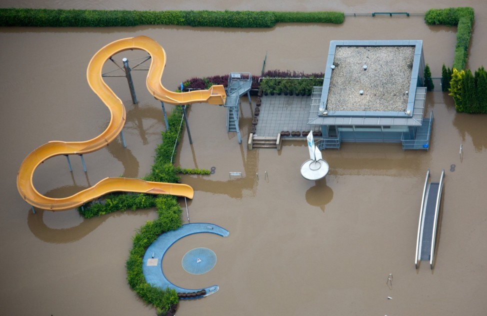 Hochwasser in Sachsen - Wehlen