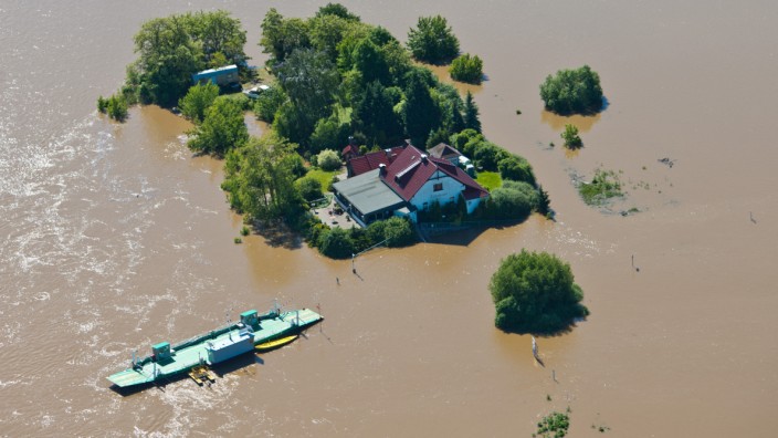 Hochwasser in Sachsen-Anhalt - Pretzsch