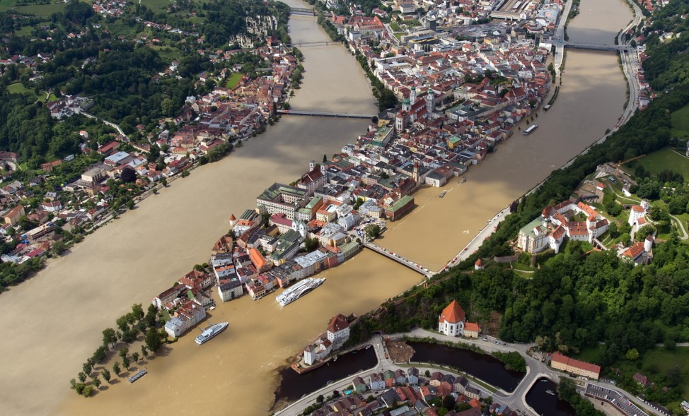 Floods Hit Germany: Danube and Inn