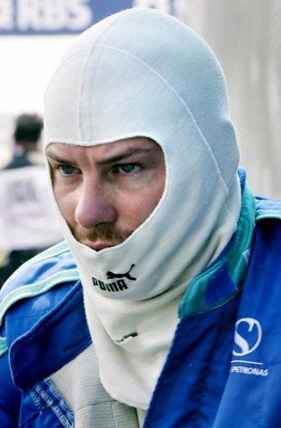 Sauber driver Jacques Villeneuve waits for the start of the Canadian Formula One Grand Prix in Montreal