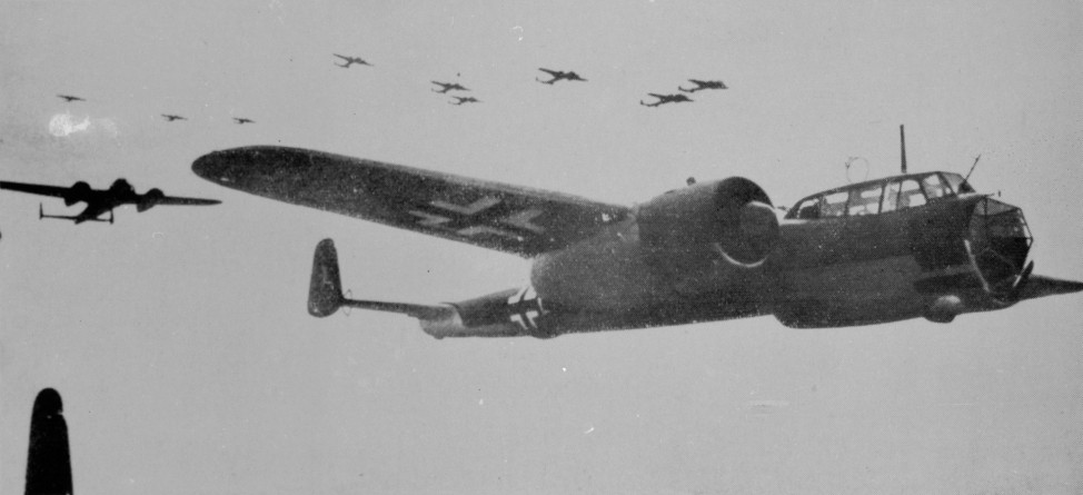 Royal Air Force Museum handout photo shows a formation of German Luftwaffe Dornier 17 bomber