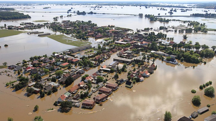 Hochwasser in Sachsen-Anhalt - Fischbeck