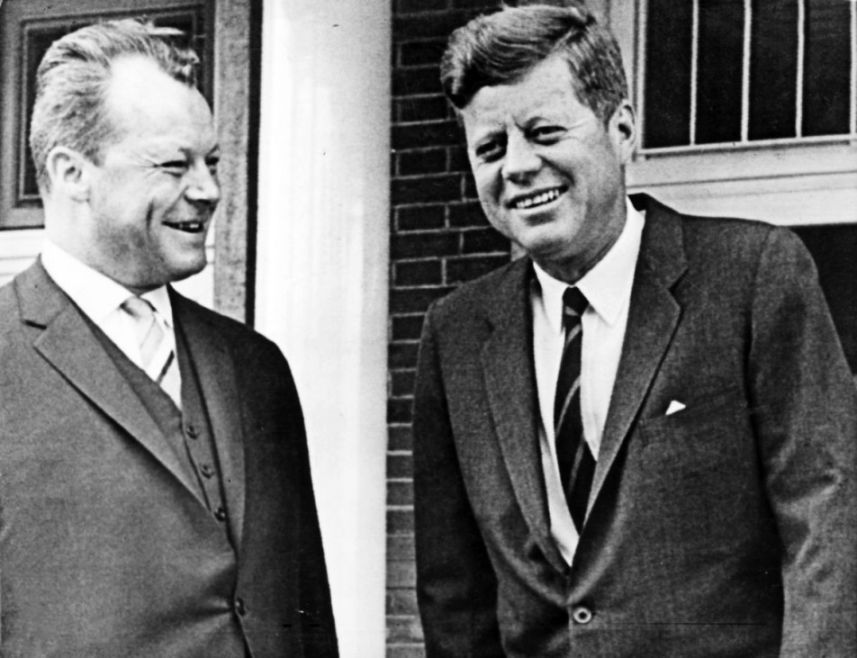 John F. Kennedy und Willy Brandt in Berlin, 1963