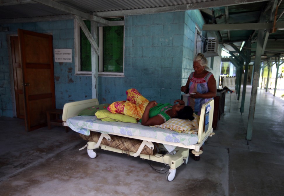 Patientin Pflegerin Kiribati Pazifikregion Pazifik inseln Inselstaat