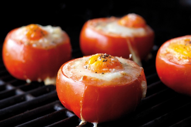 Tomaten auf Grill