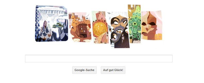 Google Doodle Antoni Gaudí
