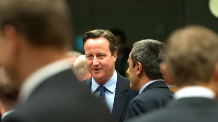 David Cameron, Großbritannien, EU-Gipfel