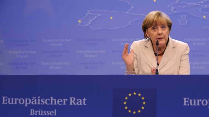 Zukunft der EU: Angela Merkel beim EU-Gipfel: Auch die Kanzlerin will inzwischen eher Bewahren als revolutionäre Europa-Ideen anstoßen.