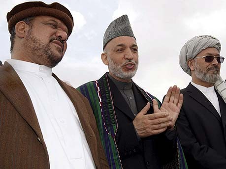 Mohammad Kasim Fahim Hamid Karsai Afghanistan, dpa