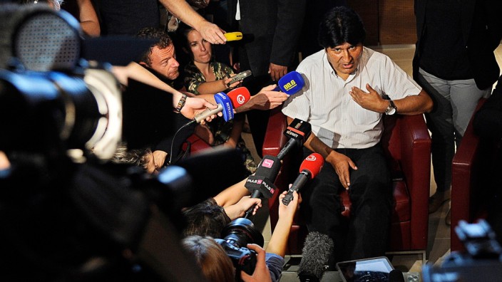 Evo Morales Snowden Bolivien Moskau USA