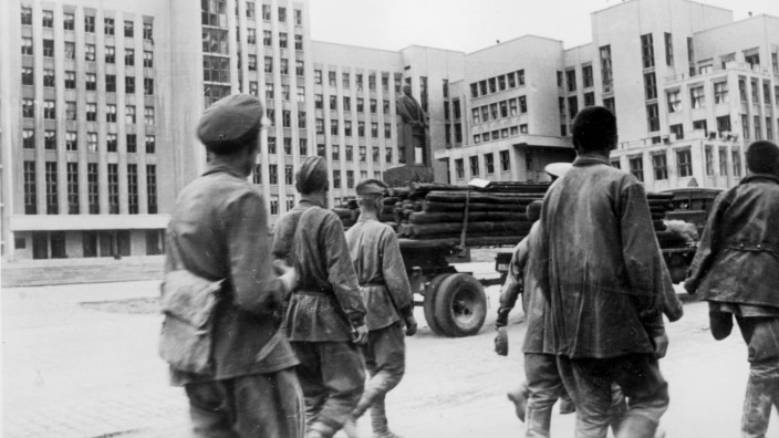 Russische Gefangene in Kiew, 1941