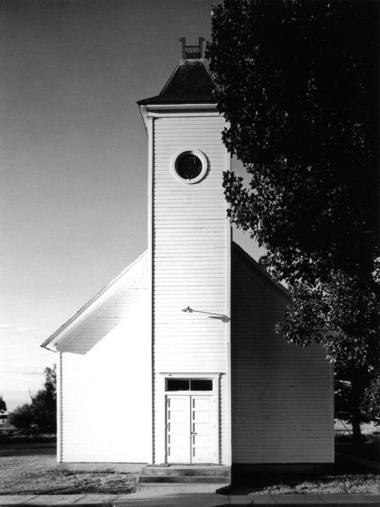 Robert Adams, Methodist Church, Bowen, Colorado, The Plains, 1965-1973