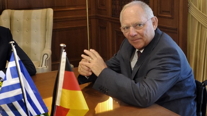 Schuldenkrise in Griechenland: Deutschlands Finanzminister Wolfgang Schäuble zu Besuch in Athen