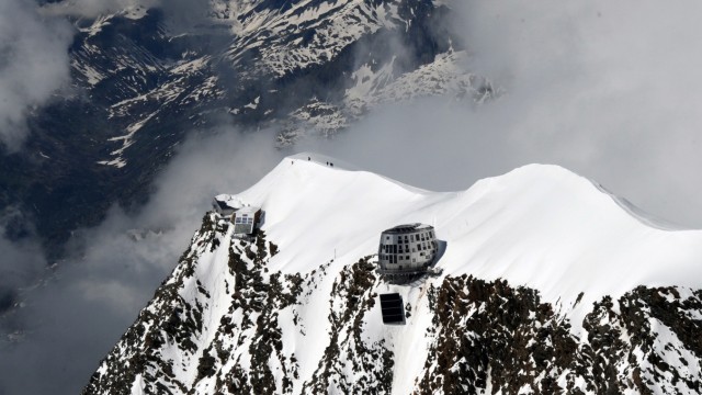 "Refuge du Goûter"am Mont Blanc