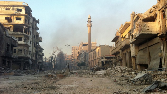 Kampf gegen Aufständische: Zerstörungen in Homs