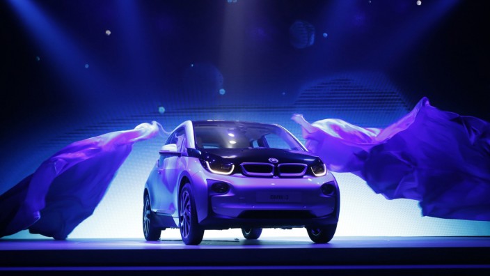 BMW's first all-electric car, i3,  is unveiled at a ceremony in Beijing