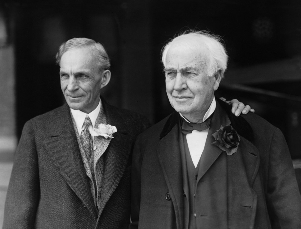 Henry Ford und Thomas Alva Edison, 1927