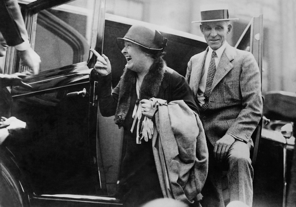 Henry Ford und seine Frau Clara Bryant Ford, 1930