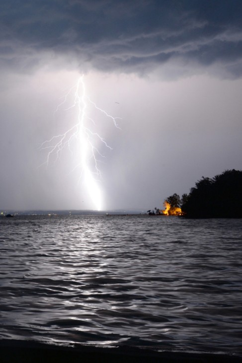 Gewitter über dem Starnberger See