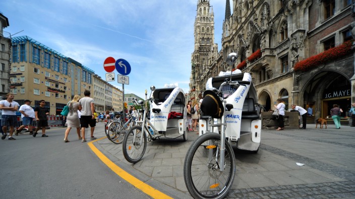 Stadtrat: Auch Rikscha-Fahrer sollen vom Marienplatz verbannt werden.